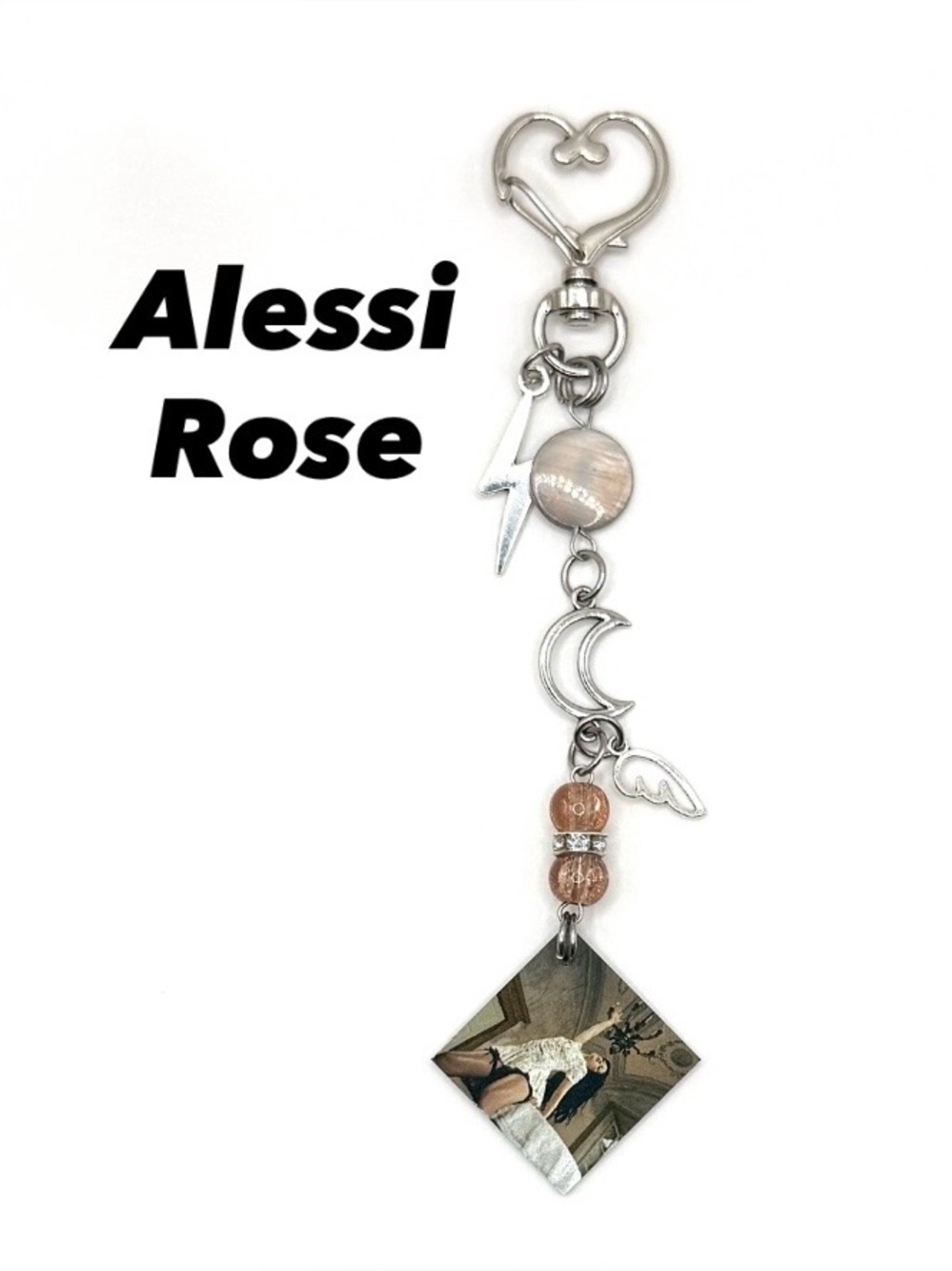 Alessi Rose Voyeur Keychain | Purse Charm